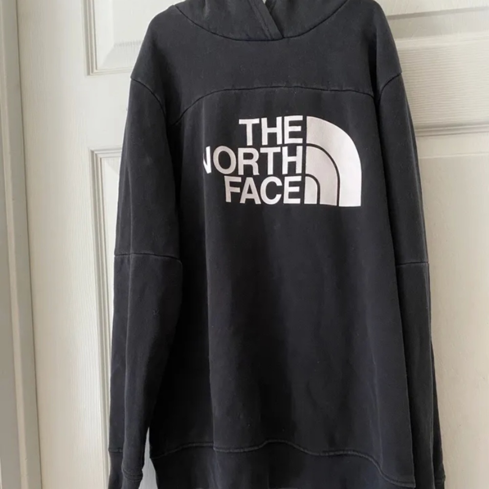 North Face black hoodie youth 14/16 Vgc